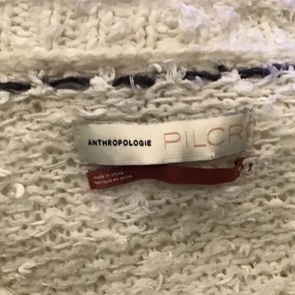 Anthropologie Pilcro Petra Feathered Sweater in Cream M - Picture 13 of 13